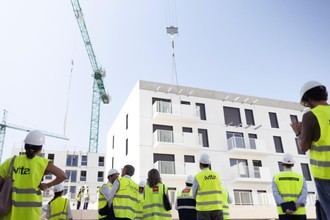 Progresan las obras de 524 viviendas asequibles en Valenoso