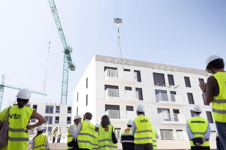 Progresan las obras de 524 viviendas asequibles en Valenoso