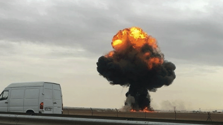 Fallece un piloto al estrellarse su F-18 cuando intentaba despegar de la base de Torrejón
