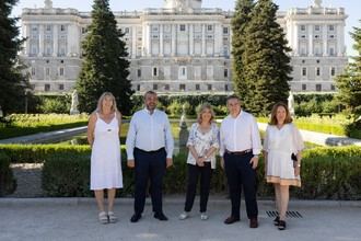 Desfile inaugural de la Semana de la Moda en los jardines de Sabatini