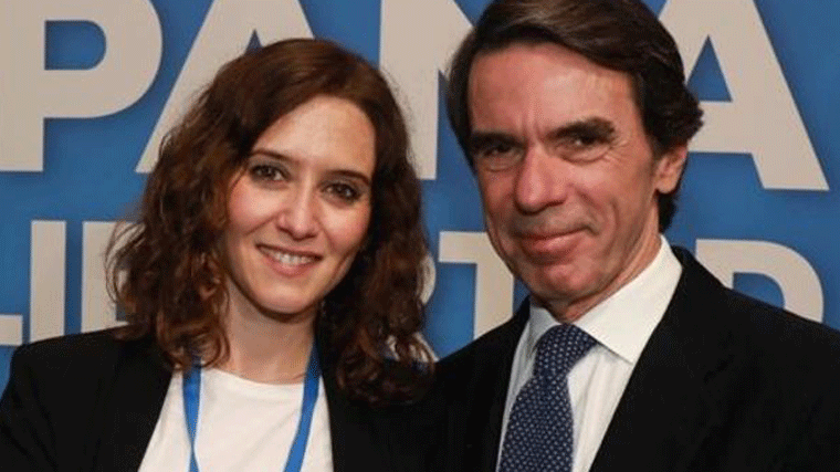Aznar elogia a Ayuso: 'Su modelo lo entiende todo el mundo', es 'el modelo de la libertad'