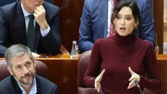 Ayuso acusa a Vox de instalar el 