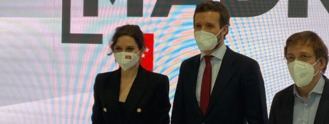 Ayuso, Casado y Almeida unidos en Fitur: 