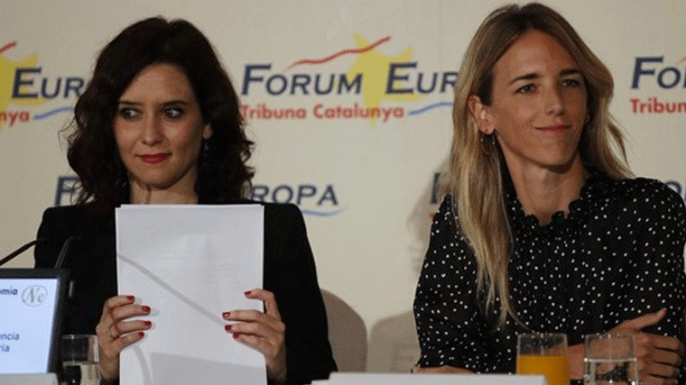 Ayuso defiende una alianza electoral de PP, Cs y Vox para las generales: 'Son tiempos de unión'