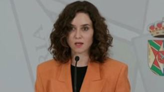 Ayuso da la enhorabuena a Vox por permitir 