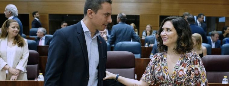 Ayuso y Lobato dan los primeros pasos para volver al bipartidismo sin Más Madrid, ni Vox