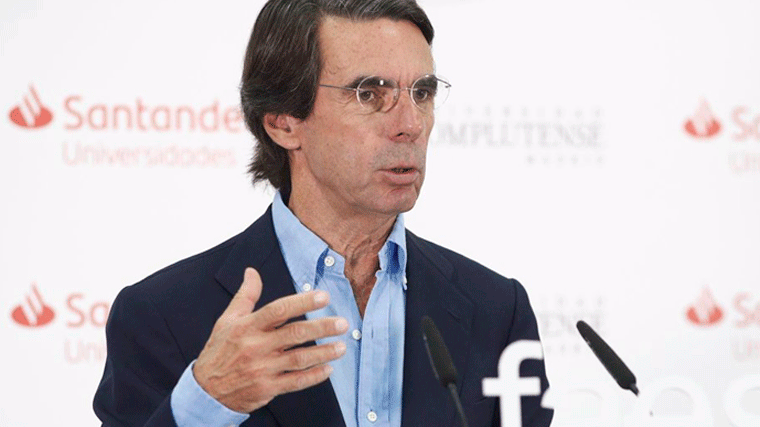 Aznar acusa a Sánchez de 'criminlizar' el Gobierno de Ayuso y transmitir que Madrid es 'apestada'