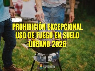 Prohibido el uso de fuego en suelo urbano por alto riesgo de incendios