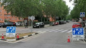 Varias calzadas de Covibar se convierten en zonas con prioridad peatonal