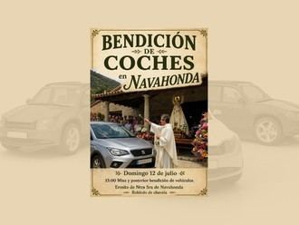 Bendición de vehículos en Navahonda el 12 de julio