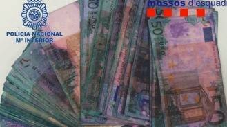 Cae un grupo que cambiaba billetes en España de atracos en Francia