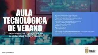 Aula Tecnológica para jóvenes en julio: robótica, programación y más en Boadilla del Monte