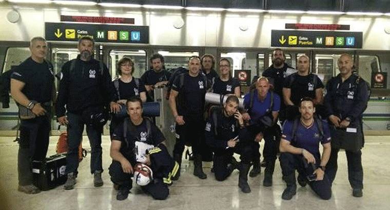 14 miembros del equipo de emergencia de BUSF se desplaza a Ecuador