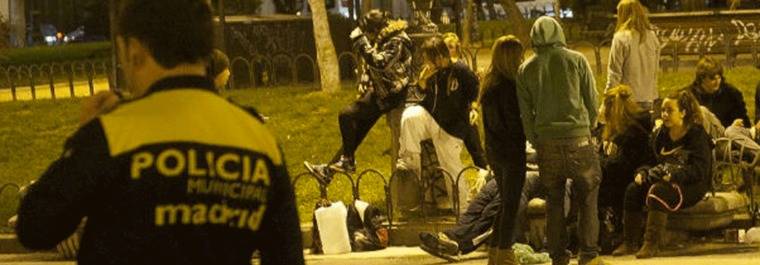 Los menores no pagarán las multas del botellón