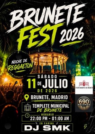 Noche de Reggaetón con DJ SMK en Brunete el 11 de julio