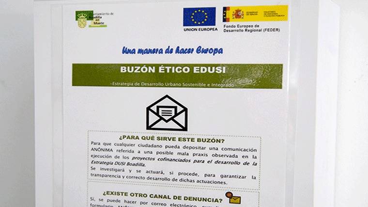 Buzón Etico para denunciar actuaciones fraudulentas en los procedimientos de EDUSI