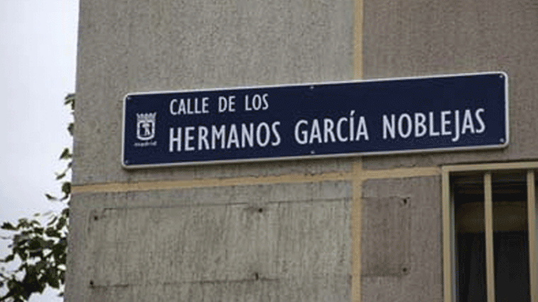 Un juez anula el cambio de nombre de la calle Hermanos García Noblejas