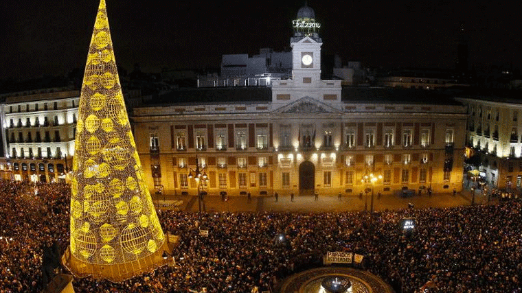 El aforo de Sol para las uvas podría volver a limitarse a 25.000 personas