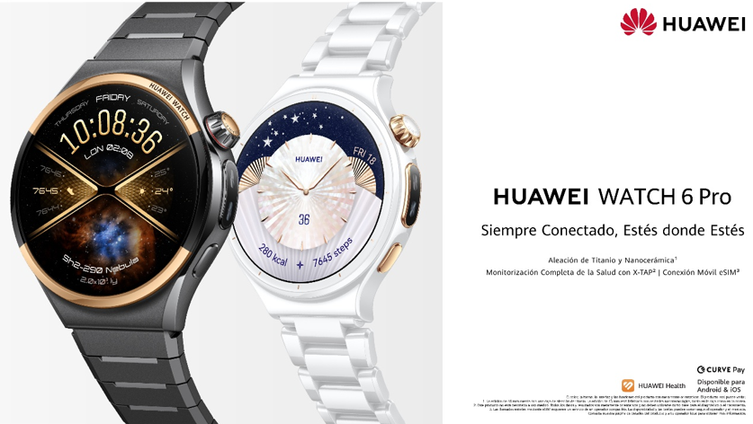 Huawei lanza la serie Watch 6, un nuevo estándar en elegancia y salud