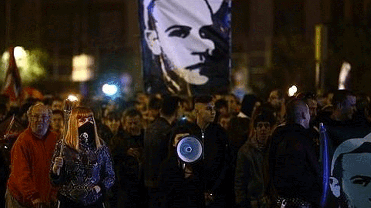 Un manifestación recuerda a Carlos Palomino, asesinado hace 12 años por un ultraderechista