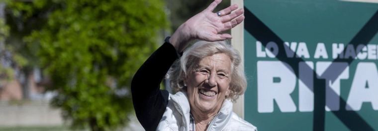 Carmena llama a votar al 'buenismo': 'Ojala Rita sea la próxima alcaldesa'
