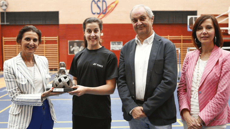 Carolina Marín, primera socia de honor de la Fundación Deporte Alcobendas