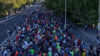 Los 45.000 corredores de la maratón de Madrid se sumará a la Campaña contra las Drogas de la Comunidad