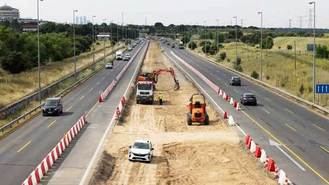 Cortes totales nocturnos hasta el viernes en la M-607 por asfaltado tercer carril
