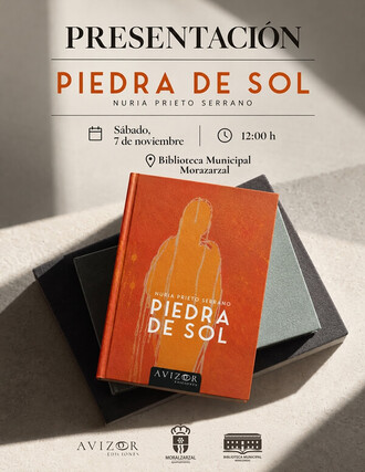 Nuria Prieto presentará «Piedra de sol» en Moralzarzal el 7 de noviembre