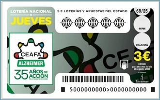CEAFA conmemora 35 años con un décimo de Lotería Nacional
