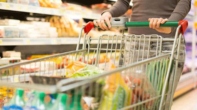 El precio de la cesta de la compra aumenta un 1,8%, casi un euro más cara