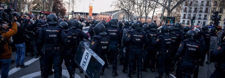 'Preocupación' en Cibeles por la marcha 'contra las leyes represivas'