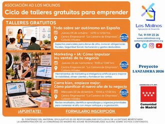 Talleres gratuitos para emprendedores en la Cantera de Empresas