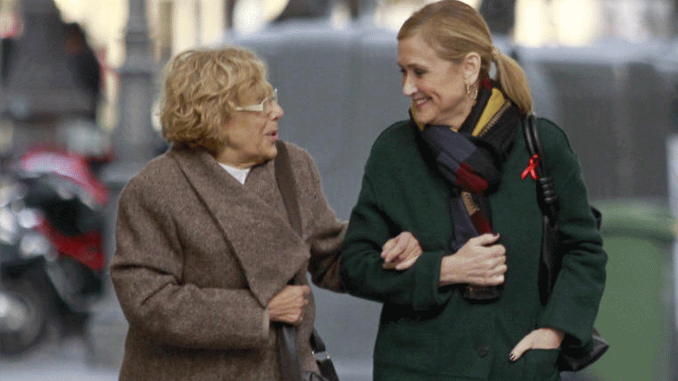 Cifuentes y Carmena vuelven a compartir mesa y mantel