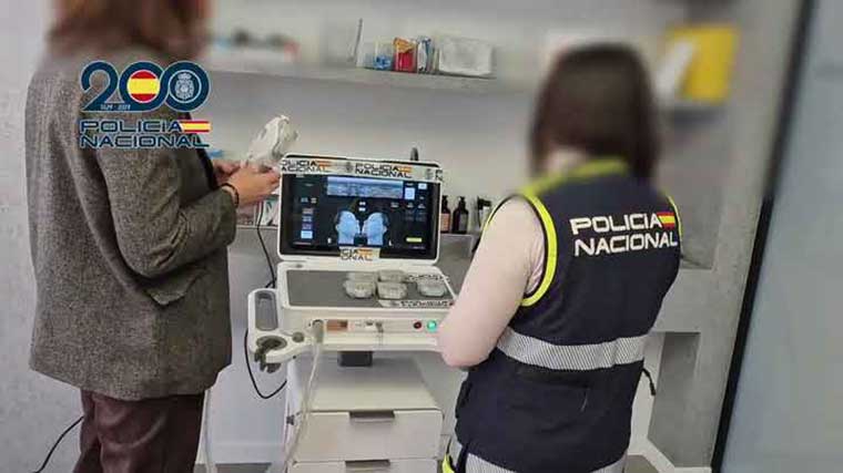 Intervenida en una clínica estética una máquina de rejuvenecimiento que podría provocar quemaduras