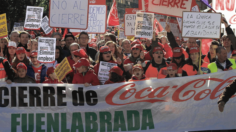 6 meses de cárcel para un trabajador de Coca-Cola detenido en una protesta