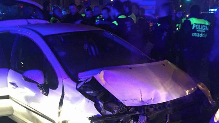 Un conductor ebrio y sin carné provoca 4 heeridos tras una persecución policial