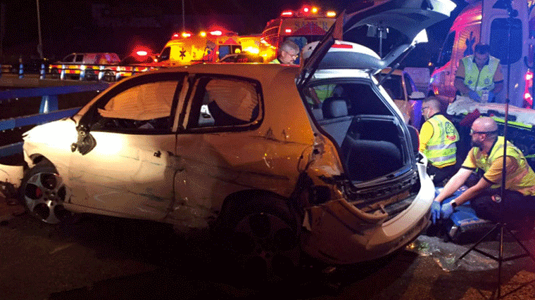 Cinco heridos, dos de gravedad, al colisionar dos vehículos en Villa de Vallecas