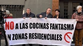 Vecinos de Tetuán volverán a concentrarse para pedir el cierre de las cocinas fantasmas