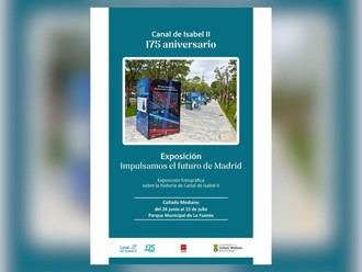 Exposición sobre el futuro del agua en Collado Mediano por el 175 aniversario de Canal de Isabel II