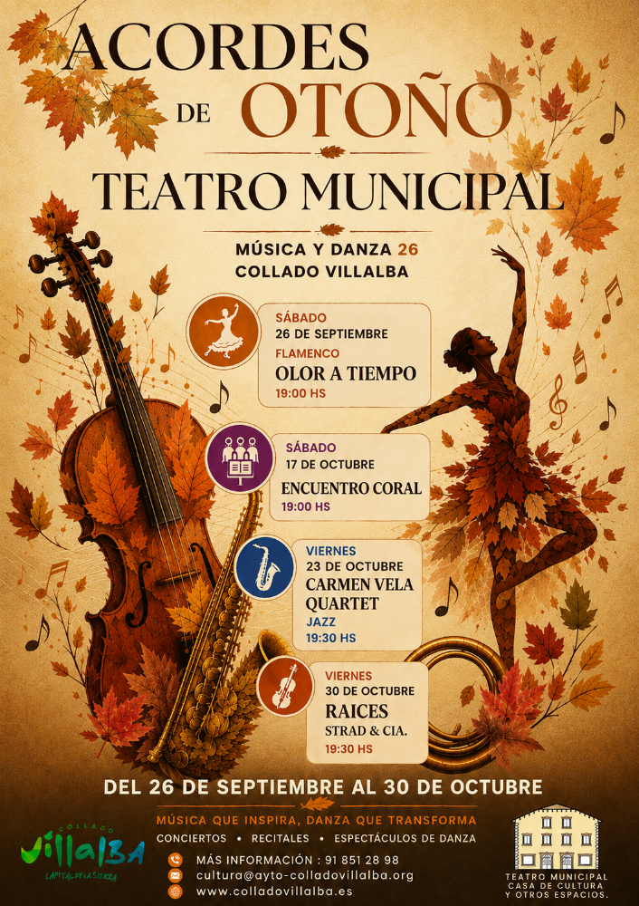 Nueva programación cultural de otoño con espectáculos variados en el Teatro Municipal