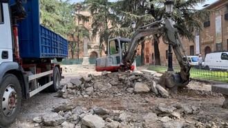 Inician obras de mejora en el pavimento de la Plaza de las Bernardas con una inversión de 48.000 euros