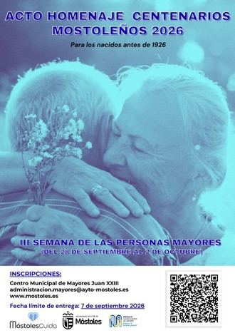 Inscripciones abiertas para homenaje a mayores centenarios hasta el 7 de septiembre
