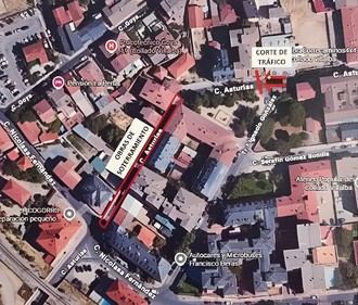 Corte total de tráfico en la calle Asturias por obras eléctricas del 14 al 30 de septiembre