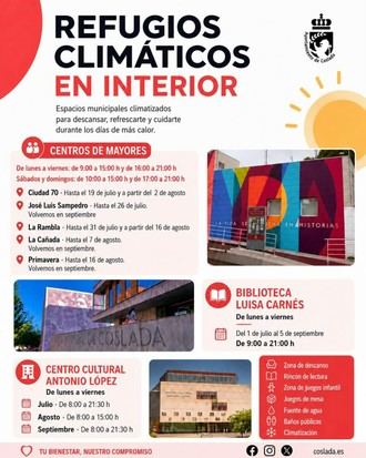 Nuevos refugios climáticos en la ciudad para combatir el calor este verano