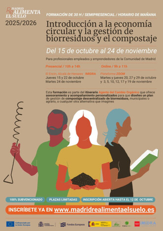 Curso gratuito sobre Economía Circular y Gestión de Biorresiduos en Madrid