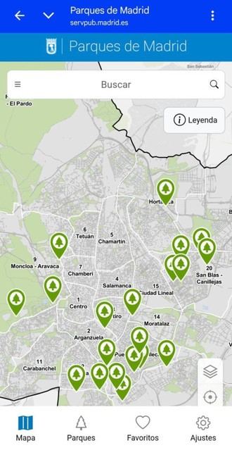 Ayuntamiento de Madrid lanza app para explorar 20 zonas verdes