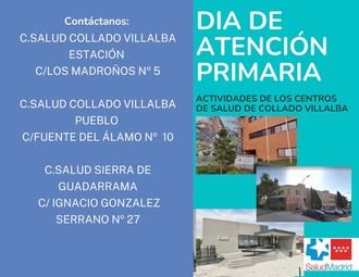 Actividades y talleres para el Día de la Atención Primaria en Collado Villalba