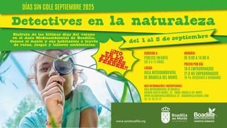 Exploración natural para niños en el Aula Medioambiental durante septiembre
