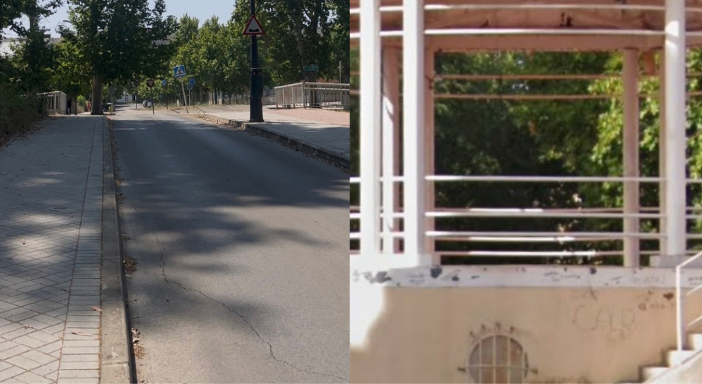 Obras de reurbanización y rehabilitación en la Glorieta del Clavel